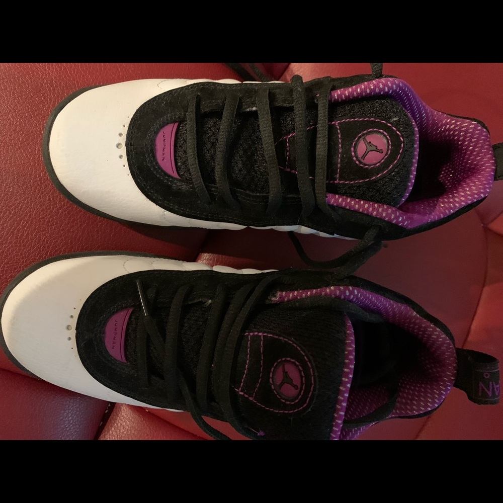 Jordan shoes one is custom made sizes in the pictures comfortable used